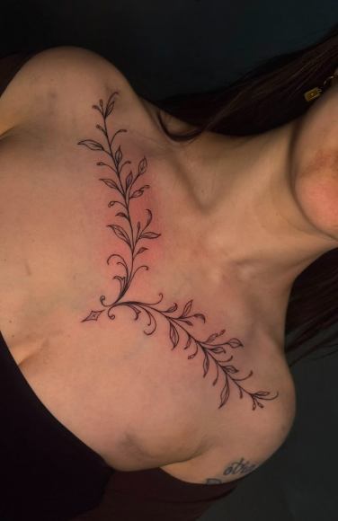 womens chest tattoo ideas melbourne