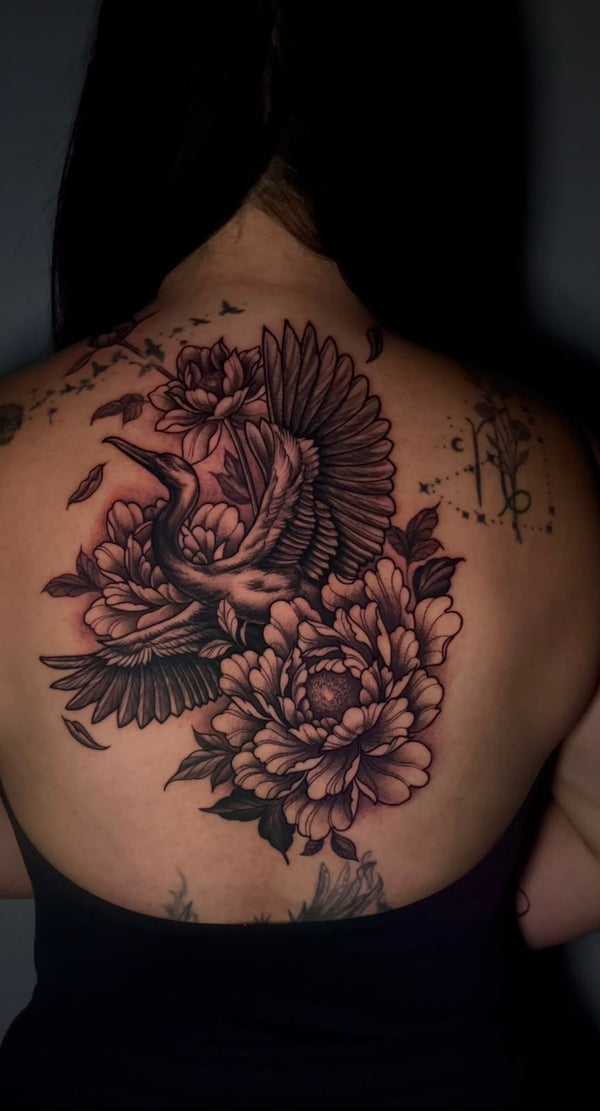 Floral Back Tattoos Melbourne