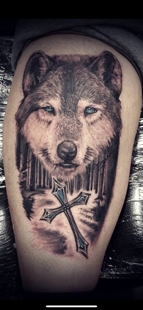Wolf Tattoo Idea Australia