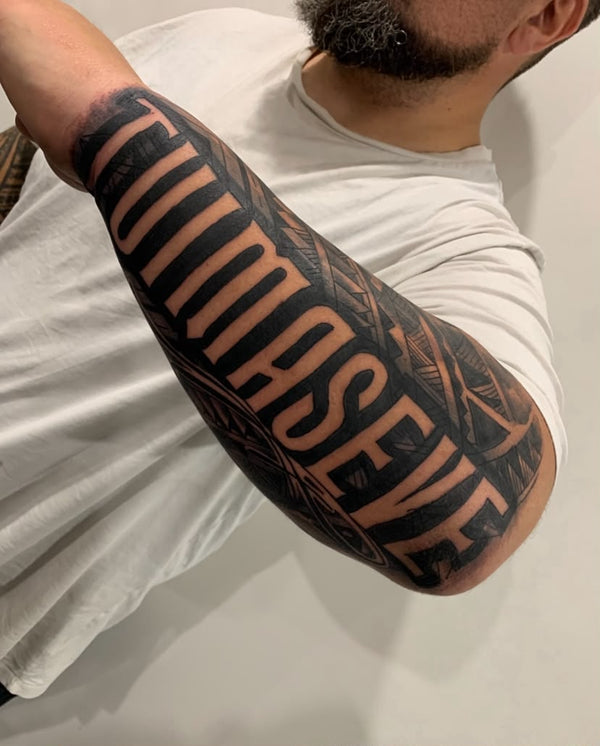 Cool font tattoos ideas Melbourne