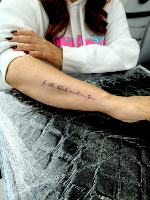 handwriting text  Tattoos - Sam Ink Melbourne