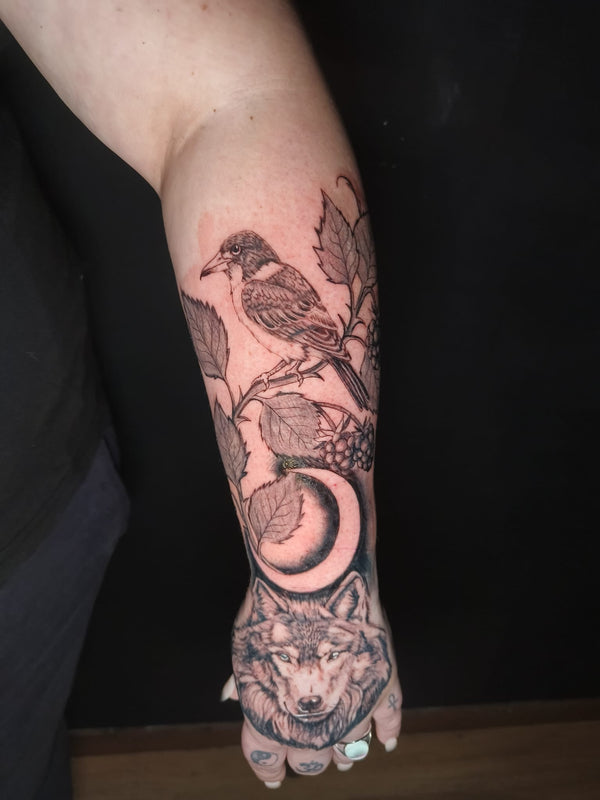 bird style tattoo melbourne - Sam Ink