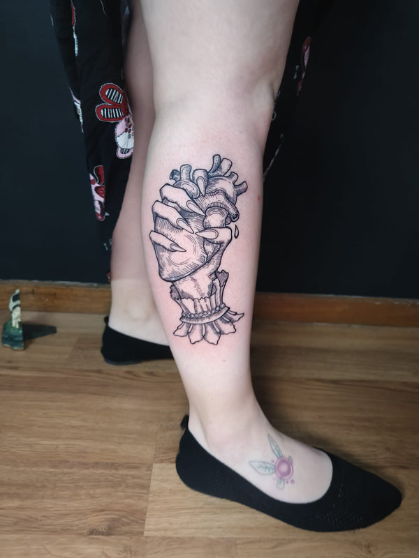 realistic heart tattoo australia