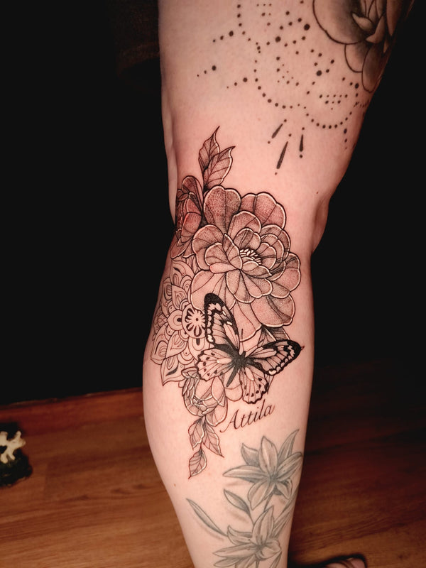 butterfly/floral tattoos sam ink melbourne